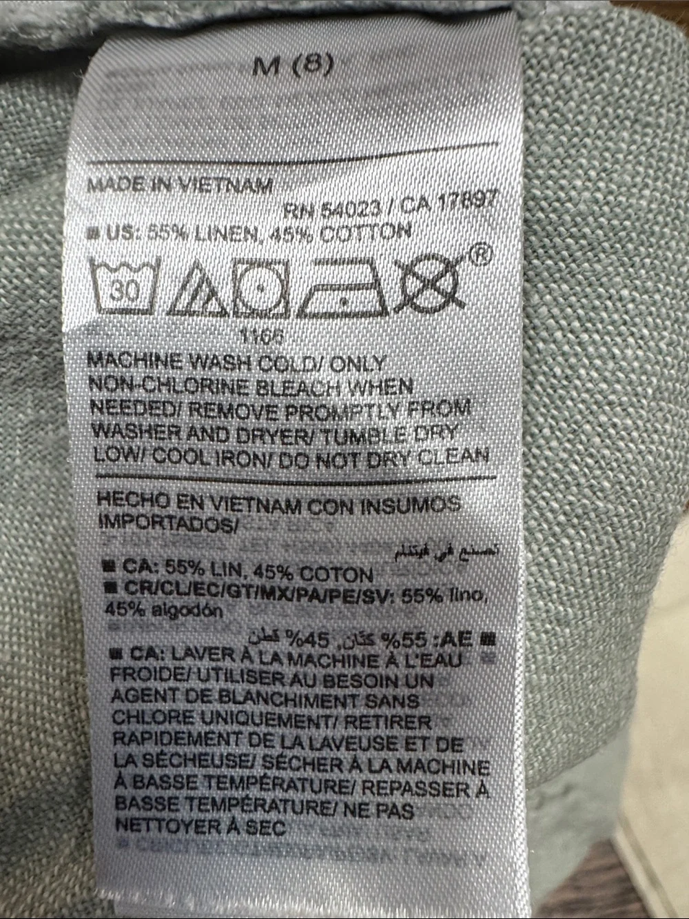Old Navy 55% linen